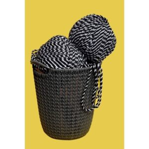 Black & White Polyester Rope