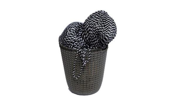 Black & White Polyester Rope - Image 2